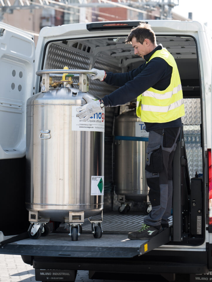 Ricarica azoto liquido a domicilio