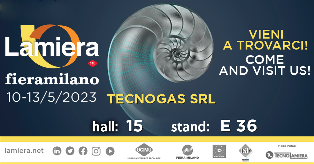tegnogas presente alla fiera Lamiera