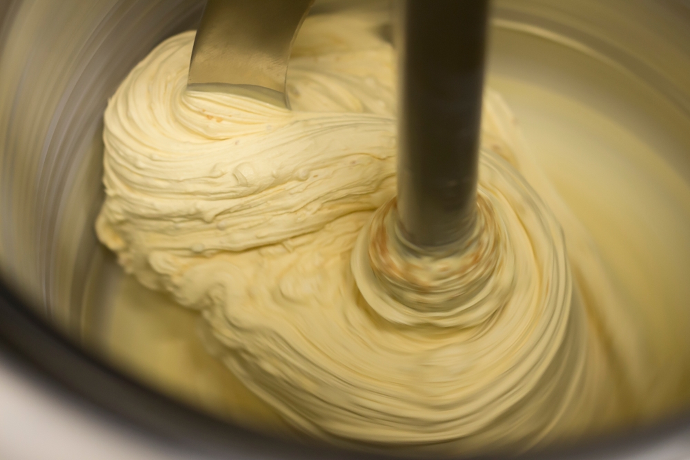 macchina industriale del gelato raffreddata con azoto